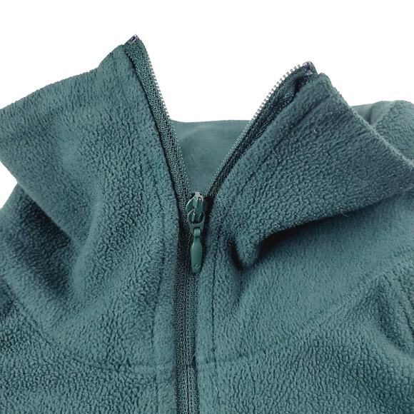 Columbia Sweater Womens Medium Green Outdoor 1/4 Zip Fleece Pullover Ladies LOGO - Picture 4 of 13